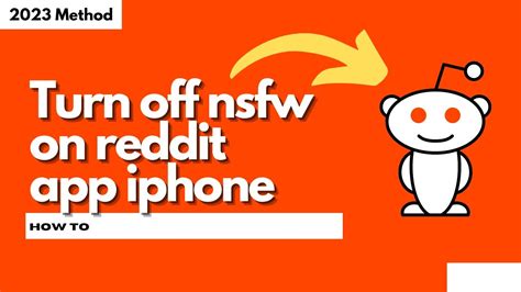 how to turn off nsfw on reddit app iphone|How to Turn On or Off NSFW on Reddit